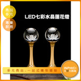 INPHIC-水晶蓮花燈/LED七彩供佛燈/佛教佛具供品 一對價-IEGJ00210BA